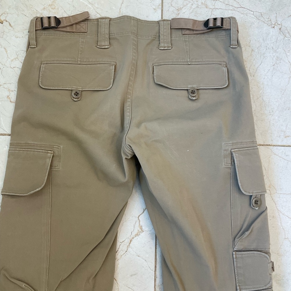 Ralph Lauren Skinny-fitting khaki cargo trousers with stretch, pockets, Sz 4 - Picture 10 of 13
